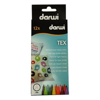Set markerjev za tekstil DARWI TEX 12 x 3mm