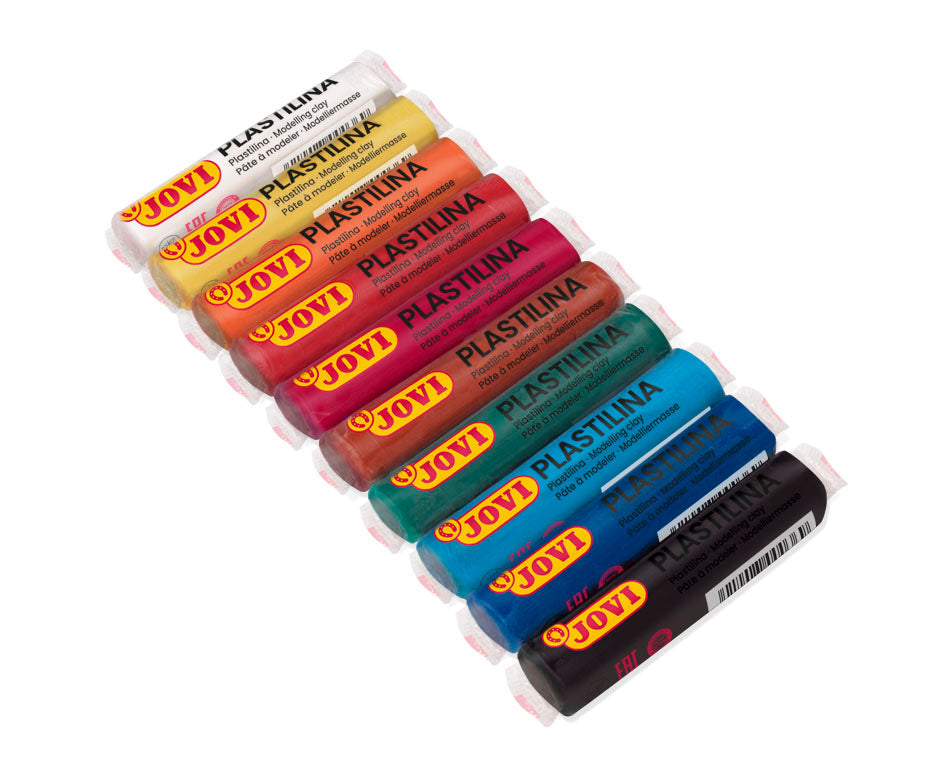 Set mase za modeliranje JOVI naravni plastelin 10 x 15 g