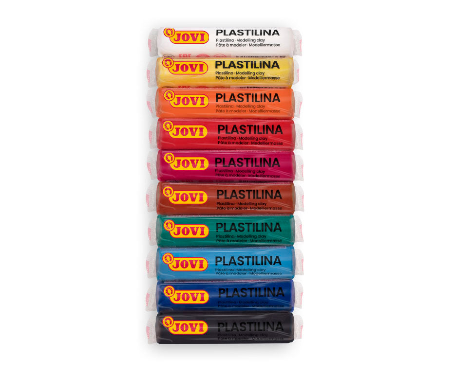 Set mase za modeliranje JOVI naravni plastelin 10 x 15 g