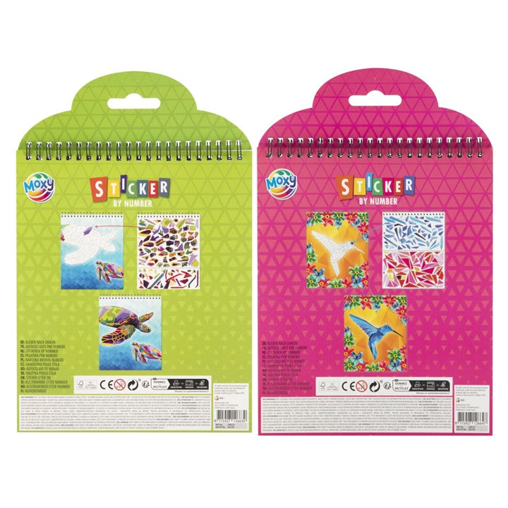 Set nalepk po številu | različni vzorci – pogled 4