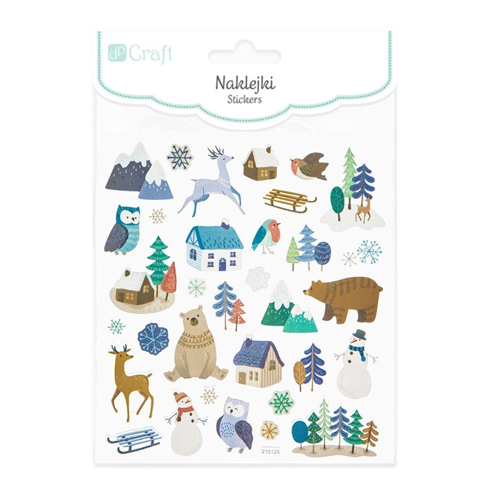 Set nalepk Winter Landscape 33 kosov
