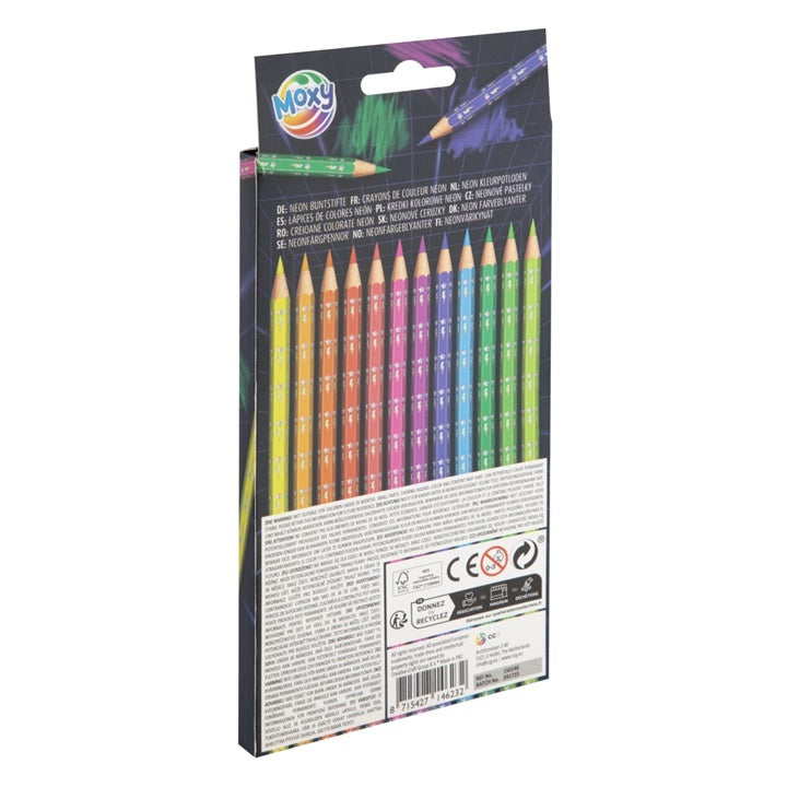 Set neonskih barvnih svinčnikov – pogled 2
