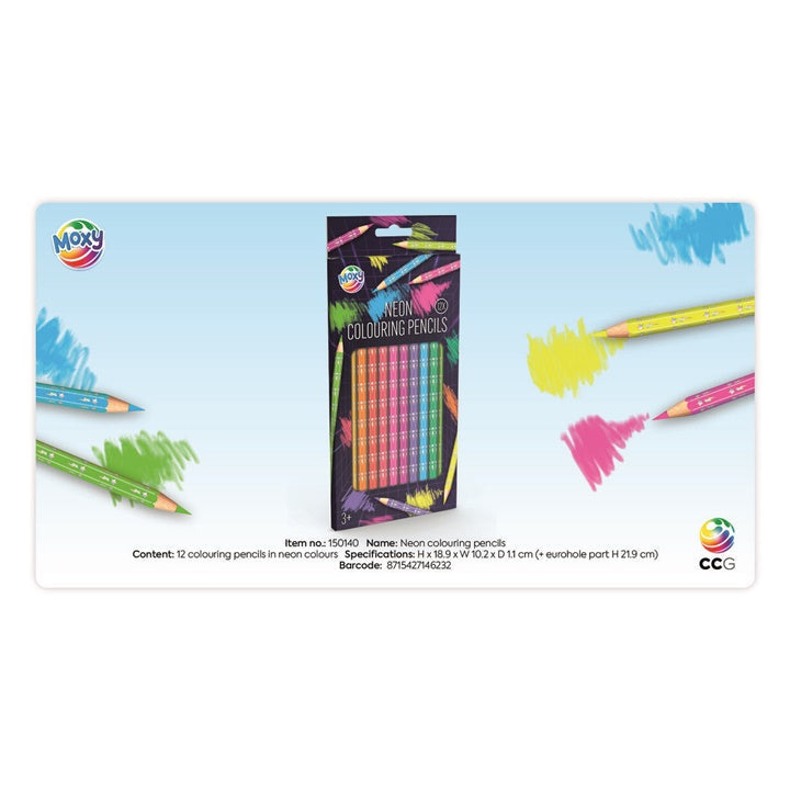 Set neonskih barvnih svinčnikov – pogled 3