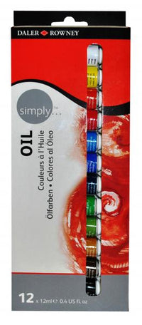 Set oljnih barv Daler - Rowney - SIMPLY 12 x 12ml