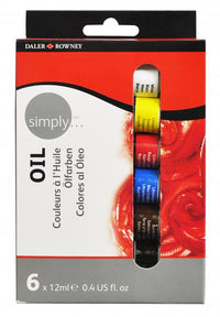 Set oljnih barv Daler - Rowney - SIMPLY 6 x 12ml