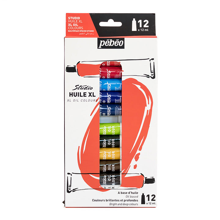 Set oljnih barv Studio Huile XL Pebeo 12 x 12 ml