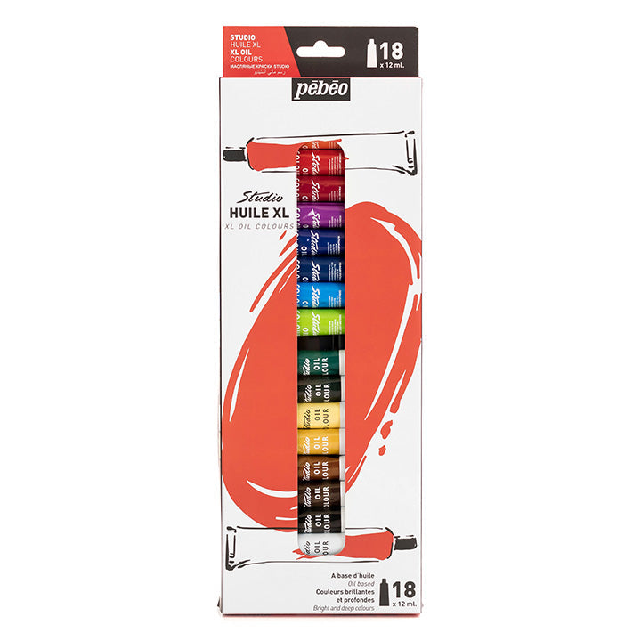 Set oljnih barv Studio Huile XL Pebeo 18 x 12 ml