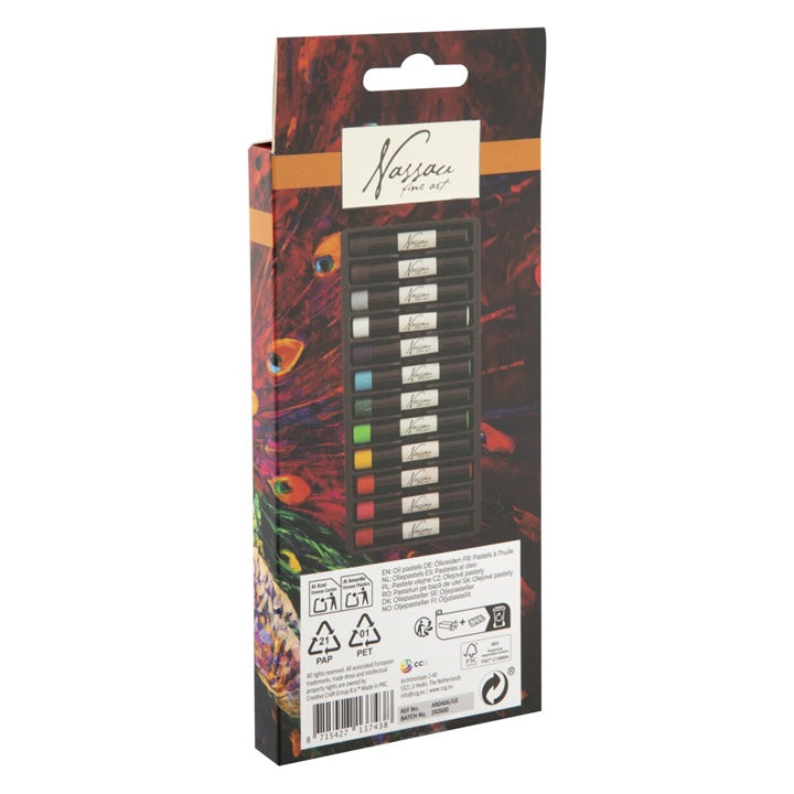 Set oljnih pastelov Nassau 12 kosov – pogled 2