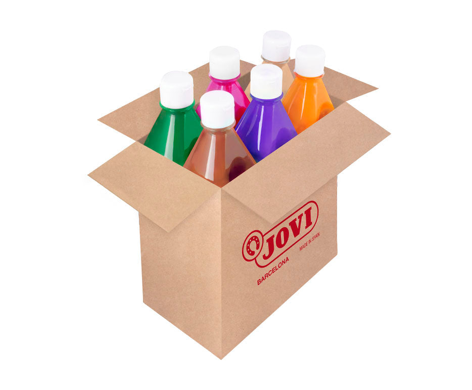 Set otroških barv JOVI Premium tekoča tempera 6 x 500 ml – različica B