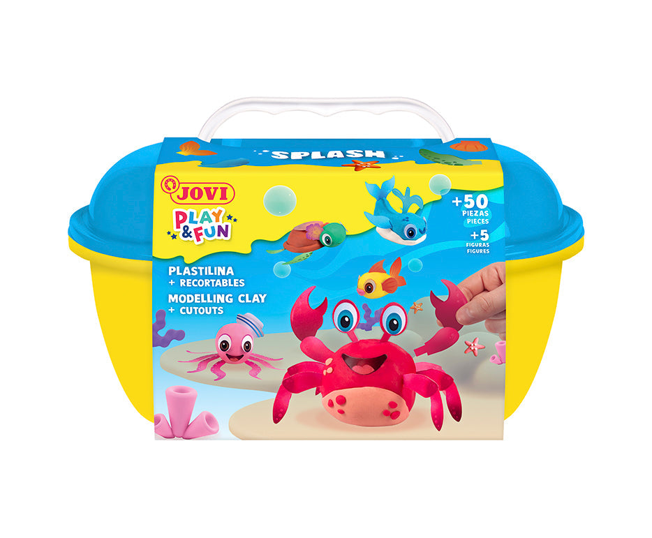 Set plastelina JOVI Play&Fun Splash 360 g v kovčku