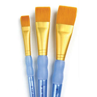 Set ploščatih sintetičnih čopičev Royal & Langnickel 3 kosi