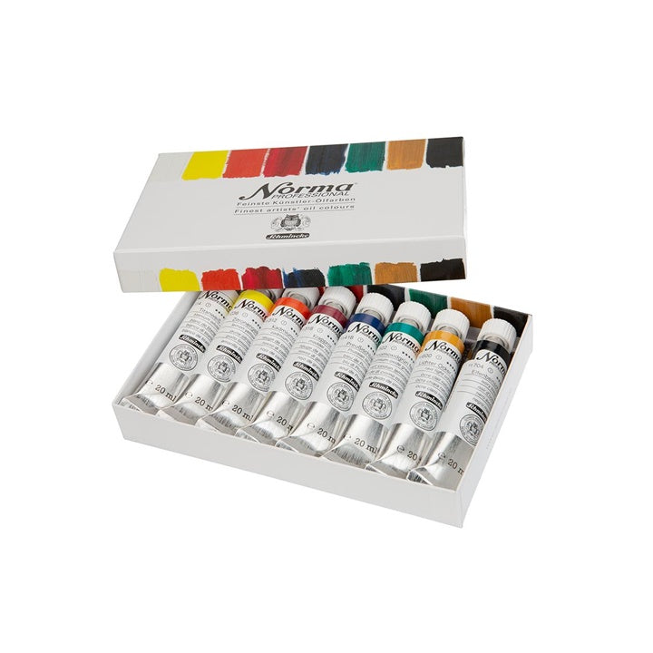 Set profesionalnih oljnih barv v tubah Schmincke Norma Professional 8 x 20 ml – pogled 2