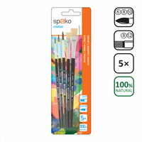 Set šolskih čopičev Spoko S0339, 5 kosov