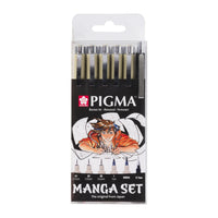 Set tehničnih peres Sakura Pigma Micron Manga - 6 delni set