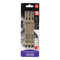 Set tehničnih pisal Sakura Pigma Micron in Graphic - 3 delni set