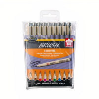 Set umetniških flumasterjev SAKURA Pigma Brush / 9 delni