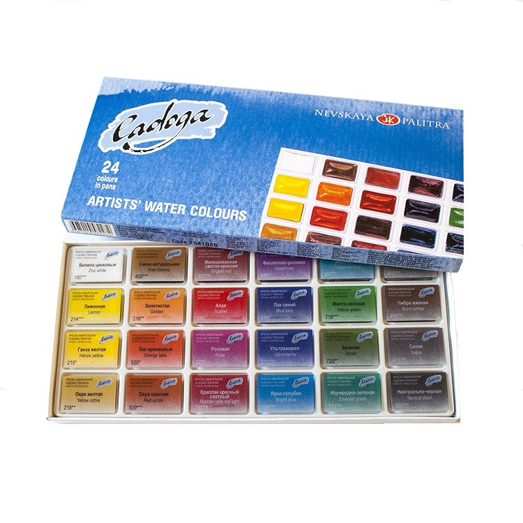 Set umtniških akvarelov Ladoga - 24x2.5ml