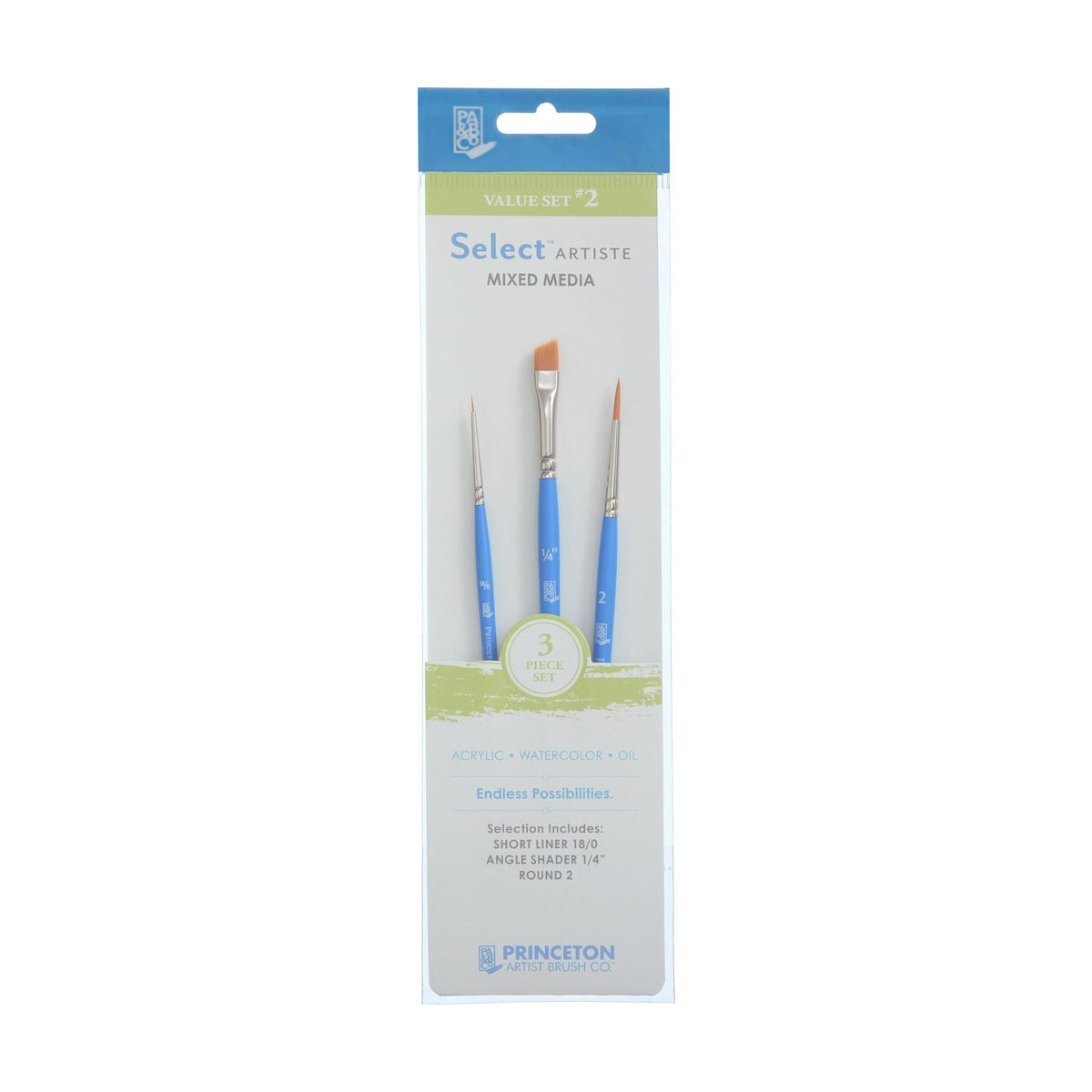 Set univerzalnih čopičev Princeton Select - 3-delni set