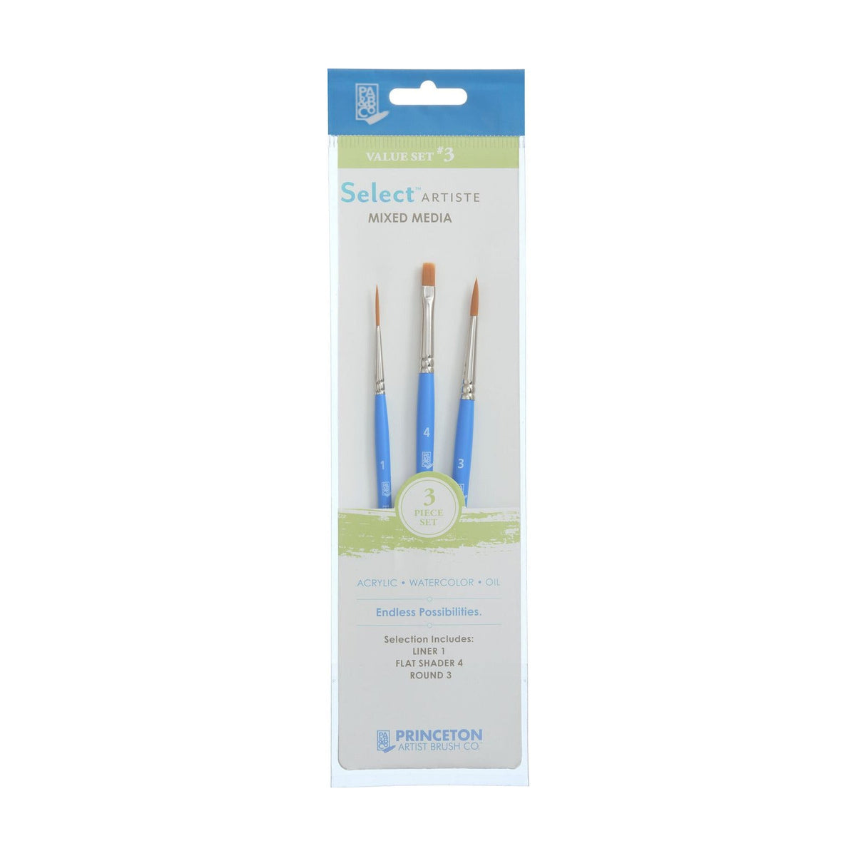 Set univerzalnih čopičev PRINCETON Select / 3-delni