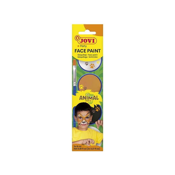 Set za barvanje obraza Animal z dodatki 3 x 8 ml – pogled 4