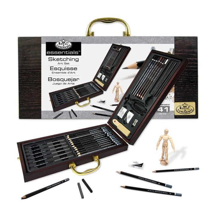 Set za skiciranje v kovčku Royal & Langnickel essentials / 41 delov