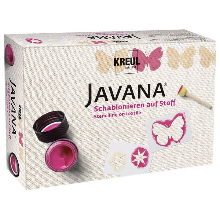 Set za slikanje na tekstilu s šablonami JAVANA KREUL