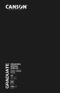 Skicirka Canson Graduate Art Book Sketch & Draw 140 g/m², 40 listov, A5, trda vezava