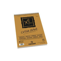 Skicirka CANSON XL Extra Blanc 90 g/m² A5 - 60 listov, spiralna vezava