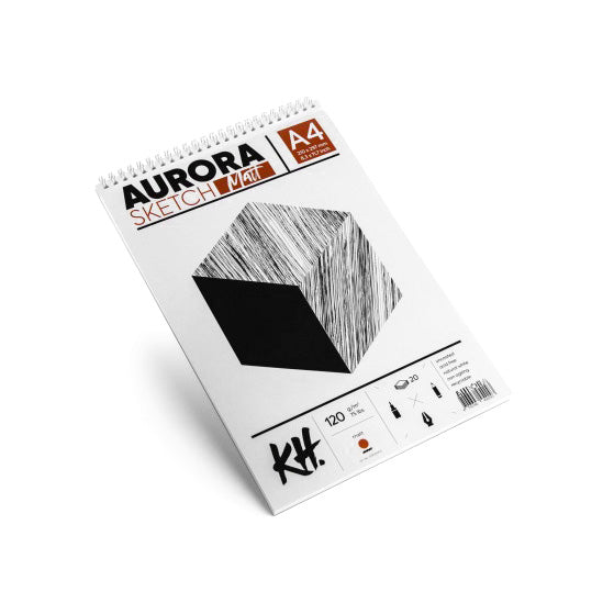 Skicirni blok AURORA matt [120g] - 20 listov | različni formati – pogled 2