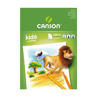 Skicirni blok CANSON Kids 90 g/m² – 30 listov, formati A5 – A4
