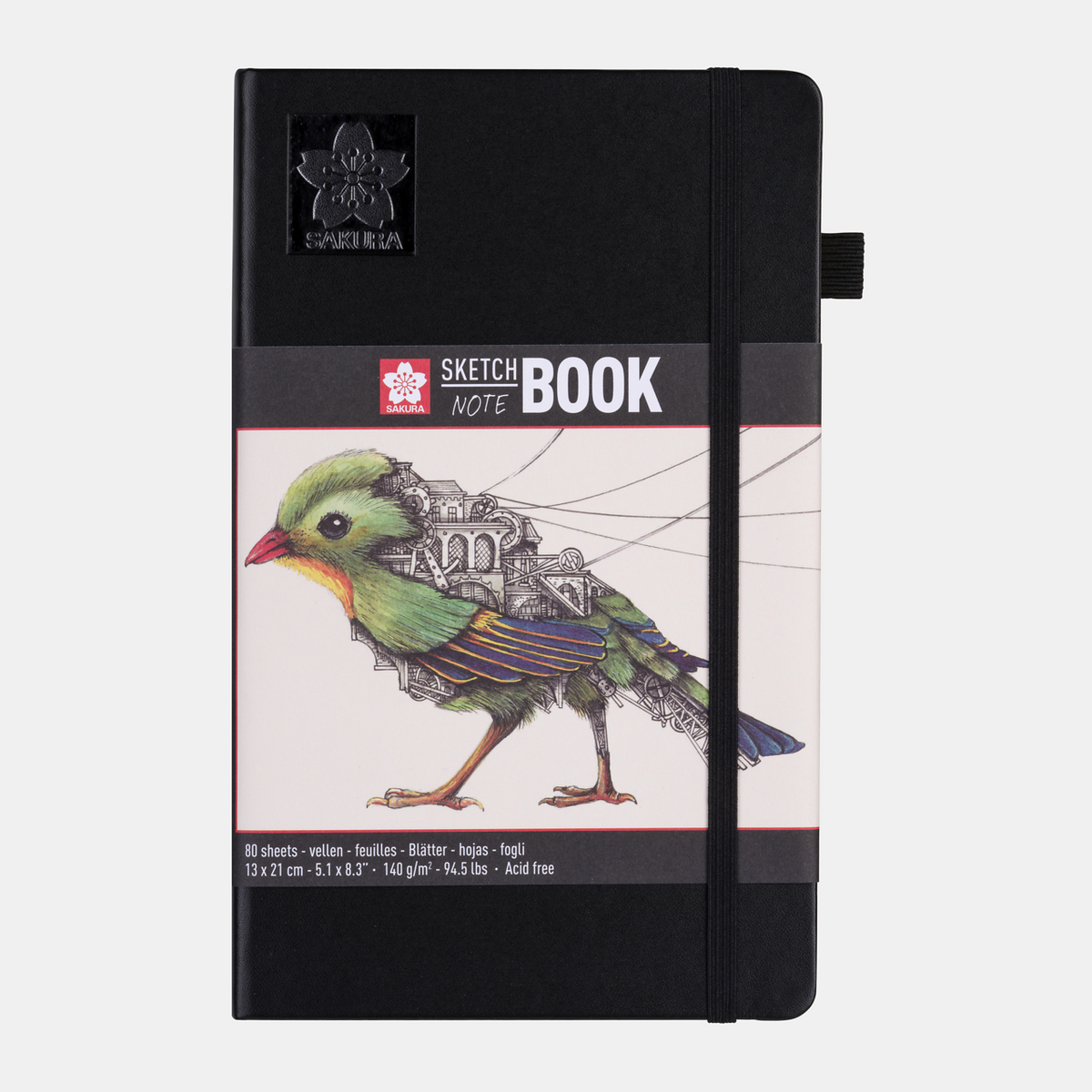 Skicirni blok SAKURA 140 g/m² – 80 listov, 9 – 21 cm