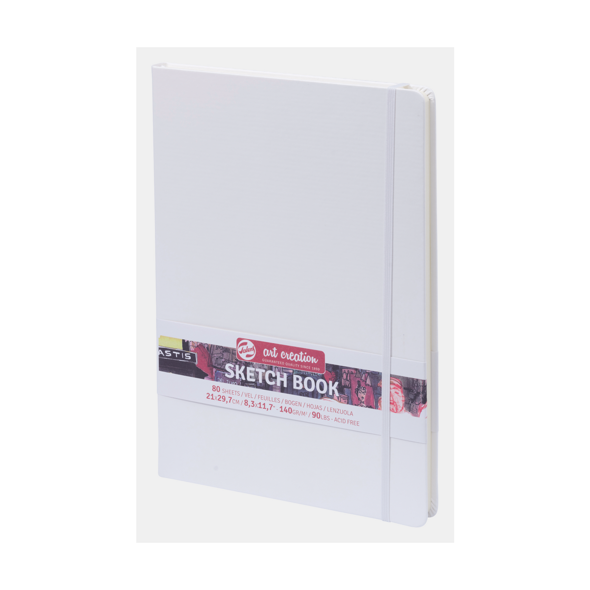 Skicirni blok TALENS Art Creation bel 21 x 30 cm, 140 g – 80 listov