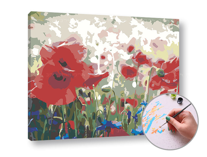 Slikanje po številkah ABSTRACT WILD MAKES | nizka težavnost – pogled 2