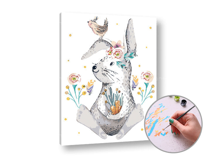 Slikanje po številkah BIG Bunny | srednja težavnost – pogled 3