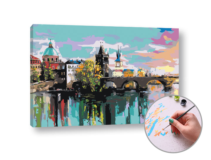 Slikanje po številkah KARLOV MOST V PRAGI
