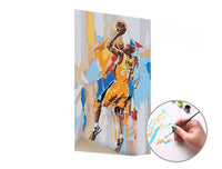 Slikanje po številkah KOBE BRYANT 24 | nizka težavnost – pogled 3