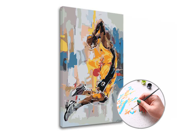 Slikanje po številkah KOBE BRYANT MEMORY | nizka težavnost – pogled 2