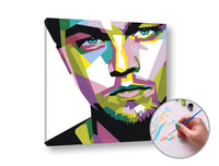 Slikanje po številkah LEONARDO DICAPRIO | nizka težavnost – pogled 2