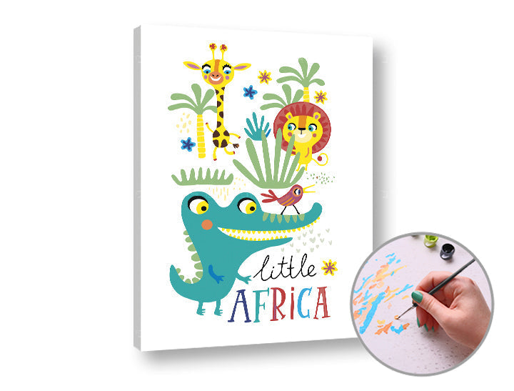 Slikanje po številkah LITTLE AFRICA | nizka težavnost – pogled 2