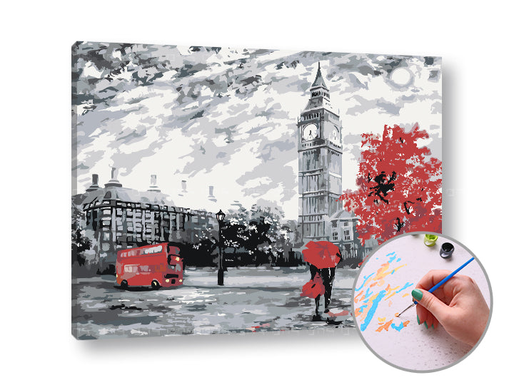 Slikanje po številkah LONDON FEELINGS | srednja težavnost – pogled 3