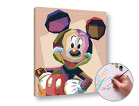 Slikanje po številkah MICKEY MOUSE | nizka težavnost – pogled 2