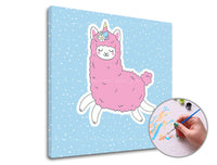 Slikanje po številkah PINK LAMA SINGLE CUT