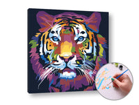 Slikanje po številkah TIGER JUNGLE | nizka težavnost – pogled 2