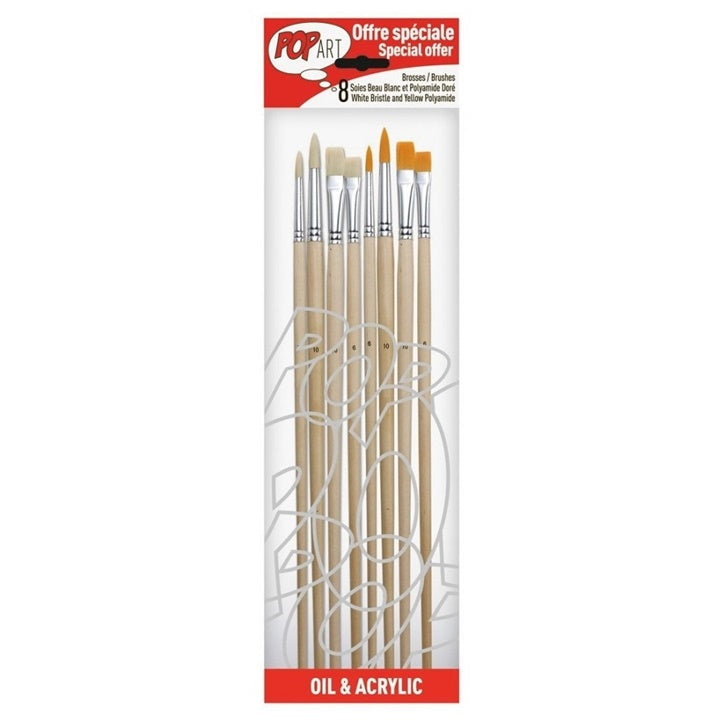 Slikarski čopiči Pebeo / set 8 kosov [950350]