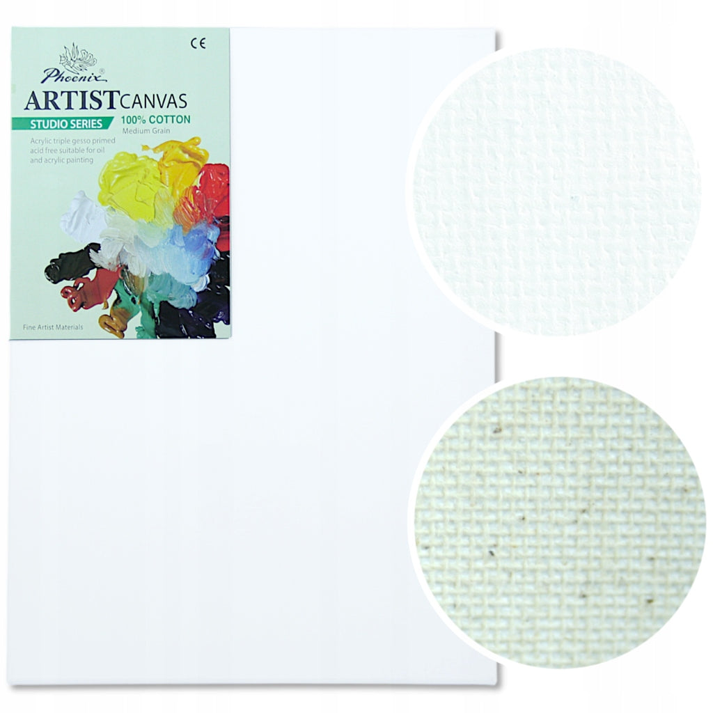Slikarsko platno na okvirju Phoenix 24 × 30 cm – komplet 5 platen