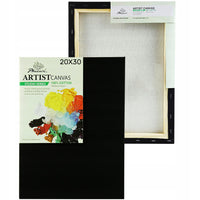 Slikarsko platno na okvirju Phoenix, črno, 260 g/m² | 20 x 30–50 x 70 cm