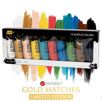 Solo Goya Akrilne barve - ARTMIE Gold Matches | komplet 10 x 100 ml