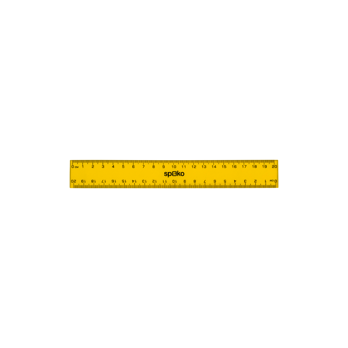 Ravnilo Spoko, 20 cm, mešane barve