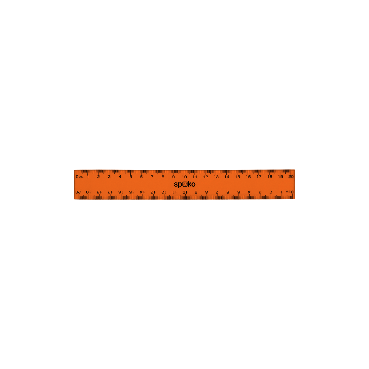Ravnilo Spoko, 20 cm, mešane barve