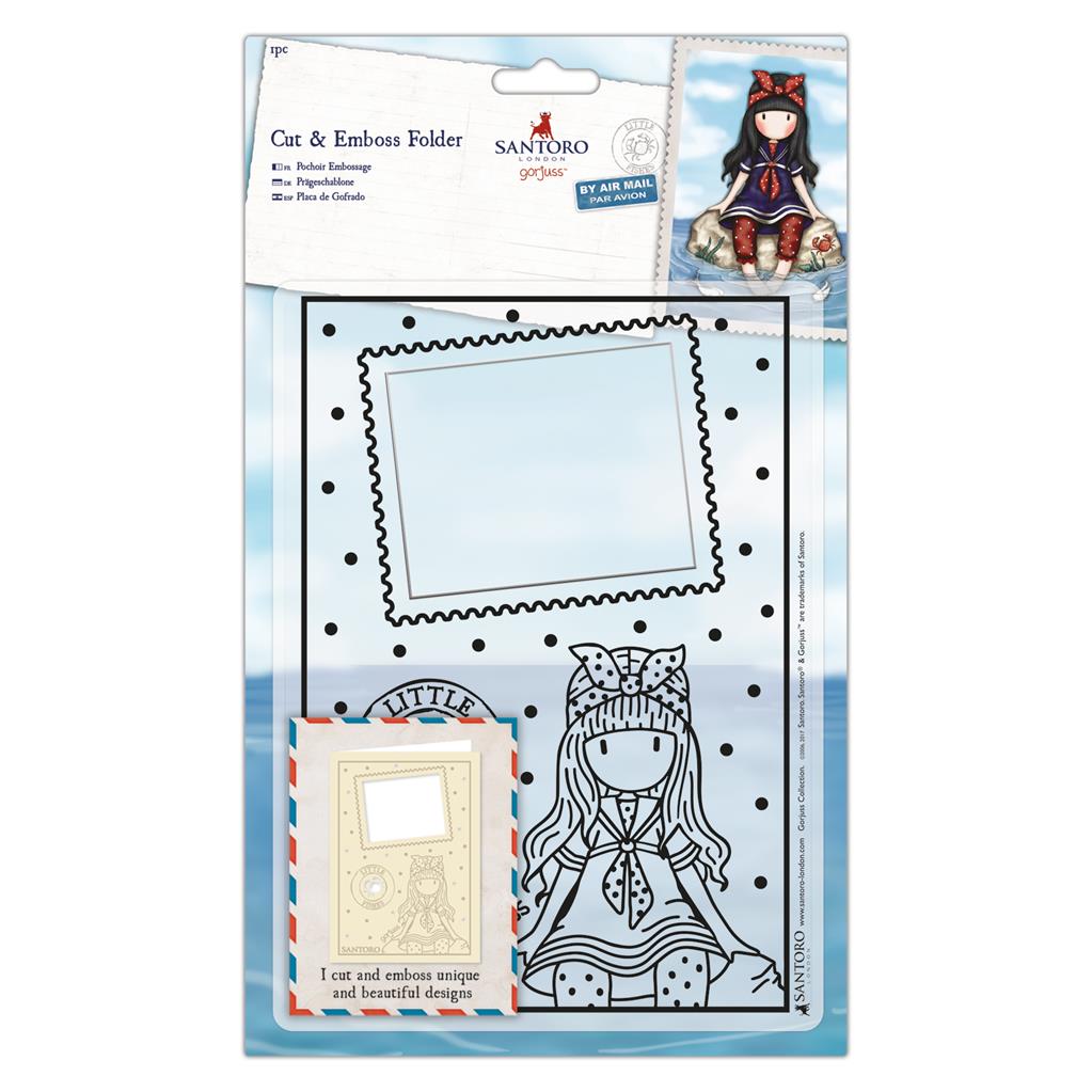 Srajčka za embosiranje DOCRAFTS Santoro Gorjuss ribice 15 x 21 cm